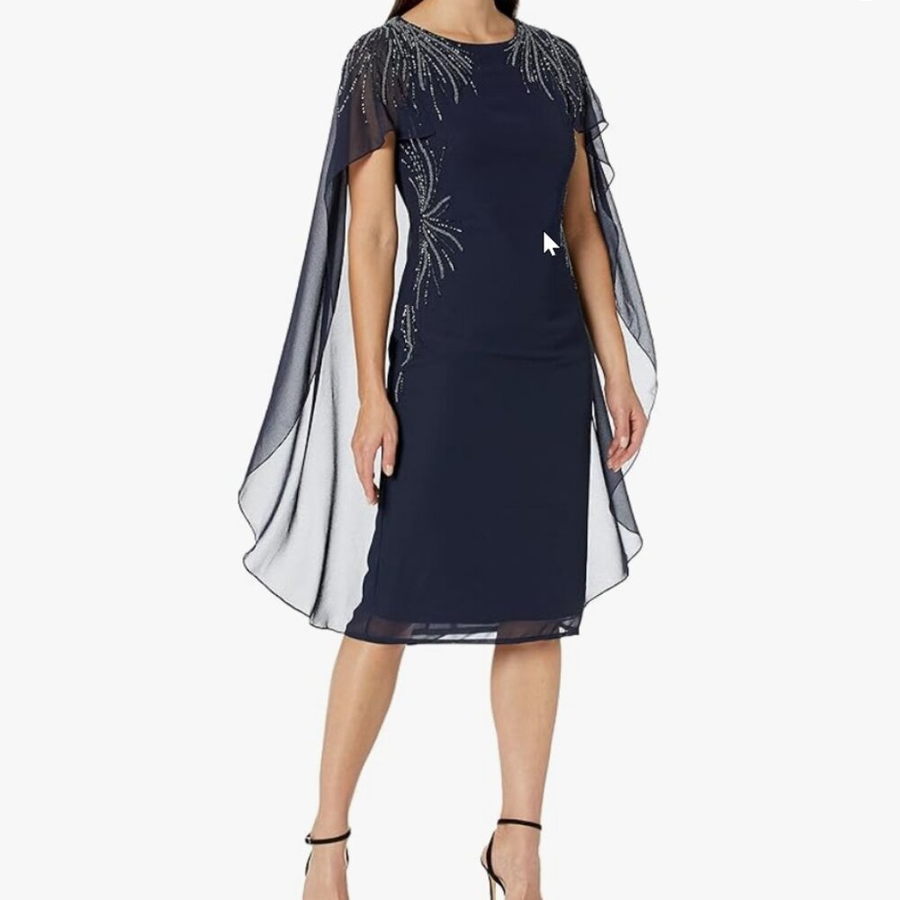 Adrianna Papell Formal Dress with Sequin and Beads